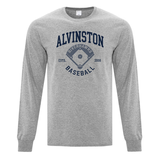 Alvinston Riverhawks Adult Everyday Cotton Long Sleeve T-Shirt