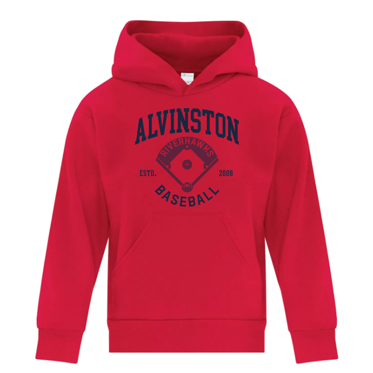 Alvinston Riverhawks Youth Everyday Fleece Hooded Sweatshirt