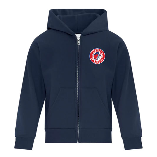 Alvinston Riverhawks Youth Everyday Fleece Full Zip Hooded Sweatshirt