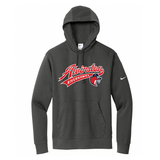 Alvinston Riverhawks Adult Nike Club Fleece Sleeve Swoosh Pullover Hoodie