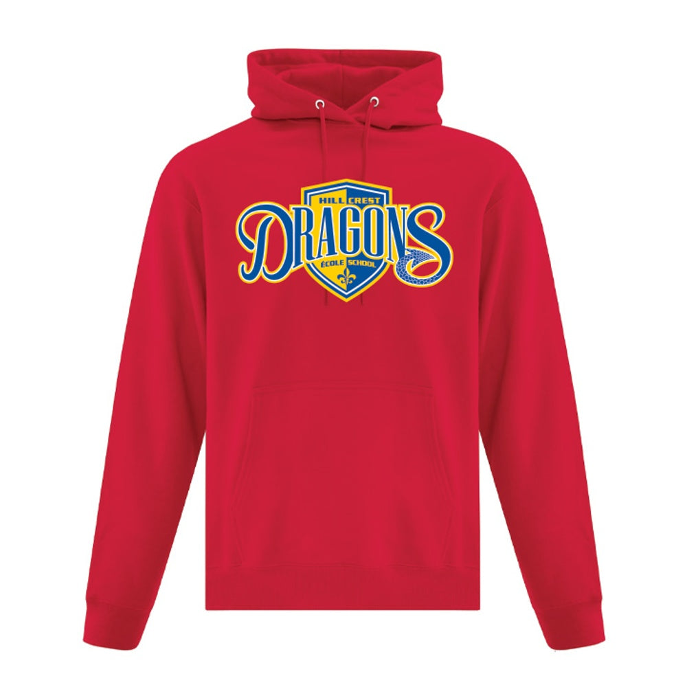 Hillcrest Adult House Colours Fleece Hooded Sweatshirt