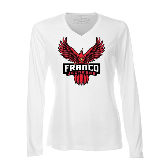 Franco-Jeunesse Ladies' Pro Team Long Sleeve V-Neck