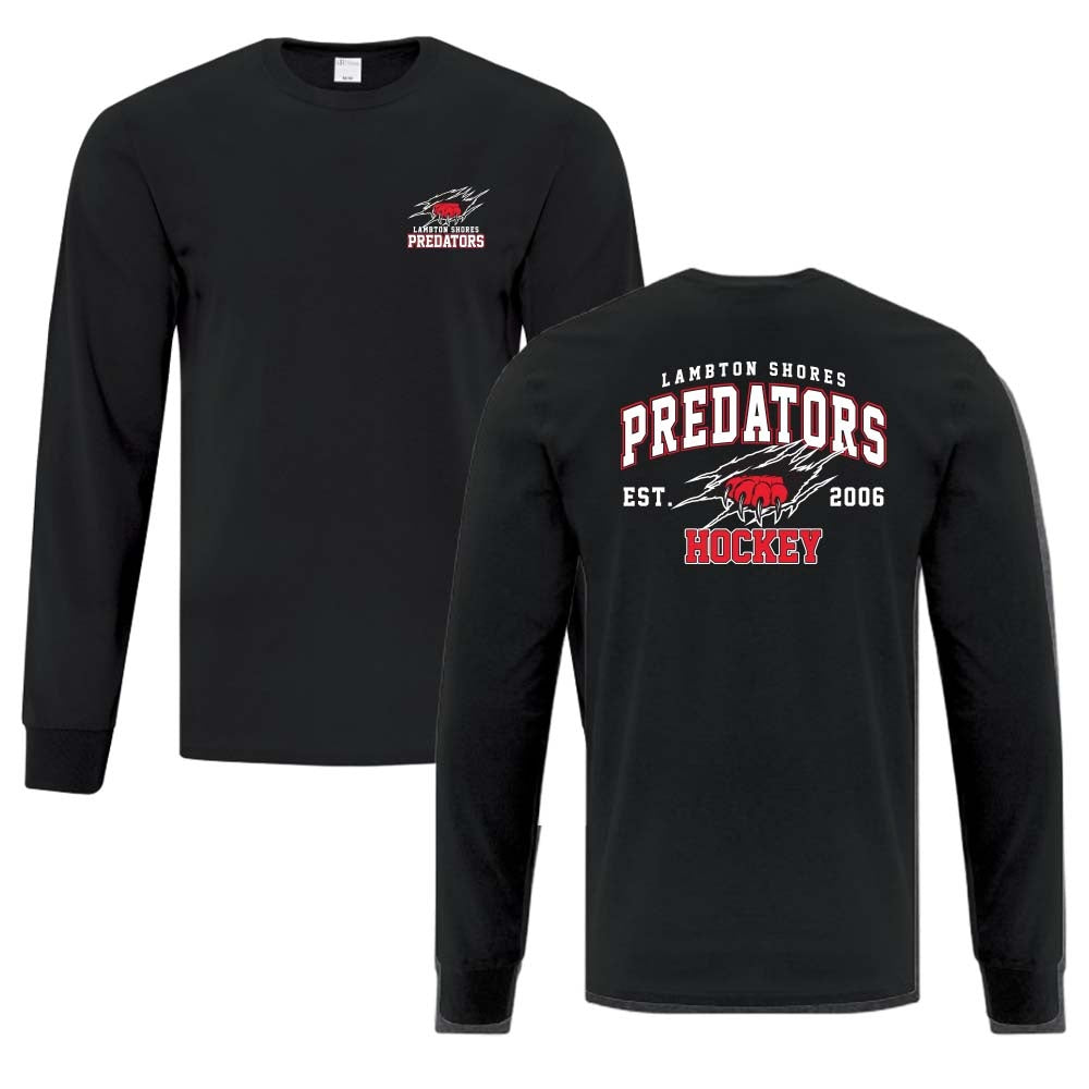 Lambton Shores Predators Youth Cotton Long Sleeve
