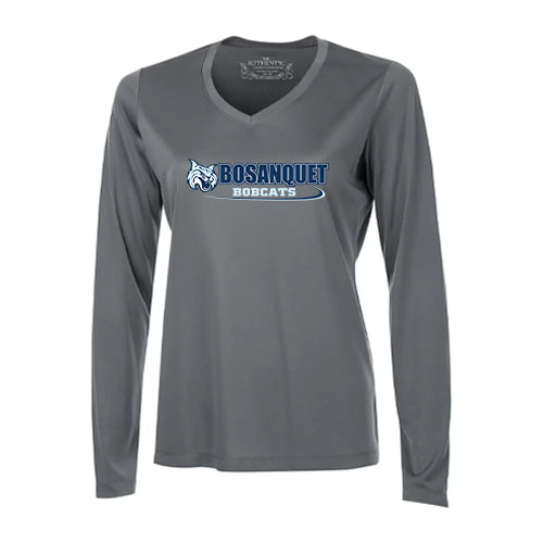 Bosanquet Staff Ladies' Pro Team Long Sleeve V-Neck T-Shirt