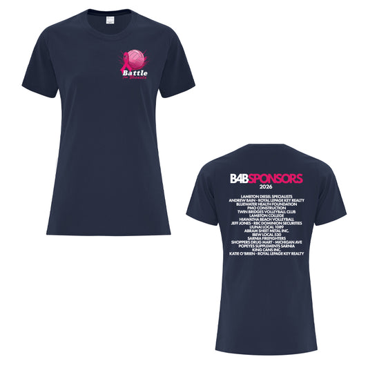 Battle for Breasts Ladies' Cotton T-Shirt