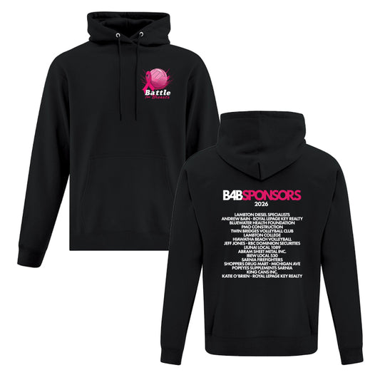 Battle for Breasts Adult Fleece Hooded Sweatshirt