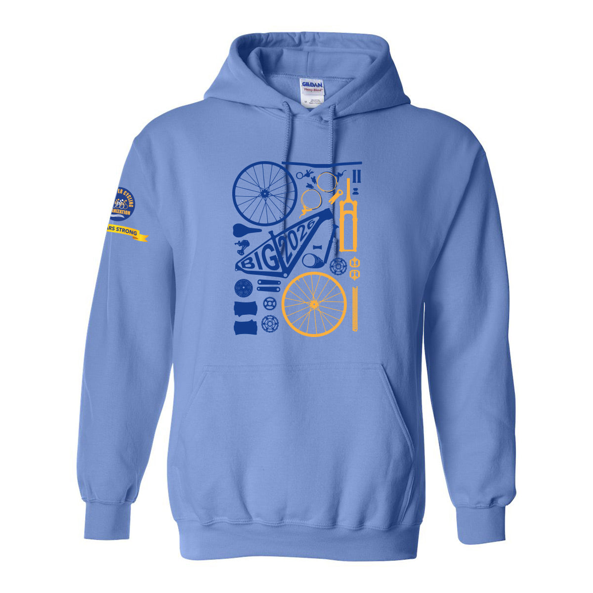 Bluewater Cycling Big 2026 Adult Fleece Hooded Sweatshirt