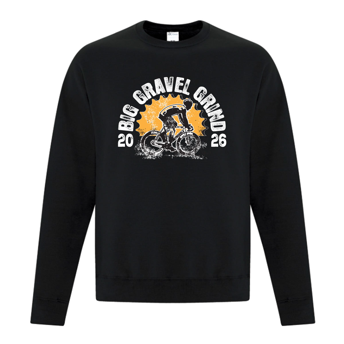 Bluewater Cycling Gravel Grind Adult Fleece Crewneck Sweatshirt