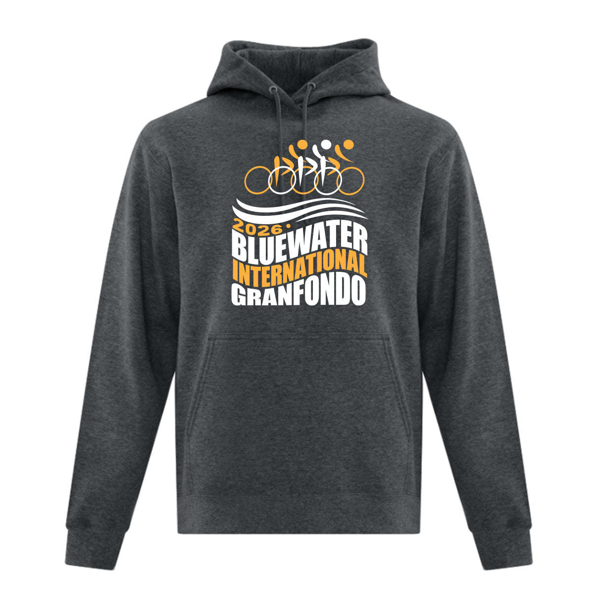 Bluewater Cycling Granfondo Adult Fleece Hooded Sweatshirt