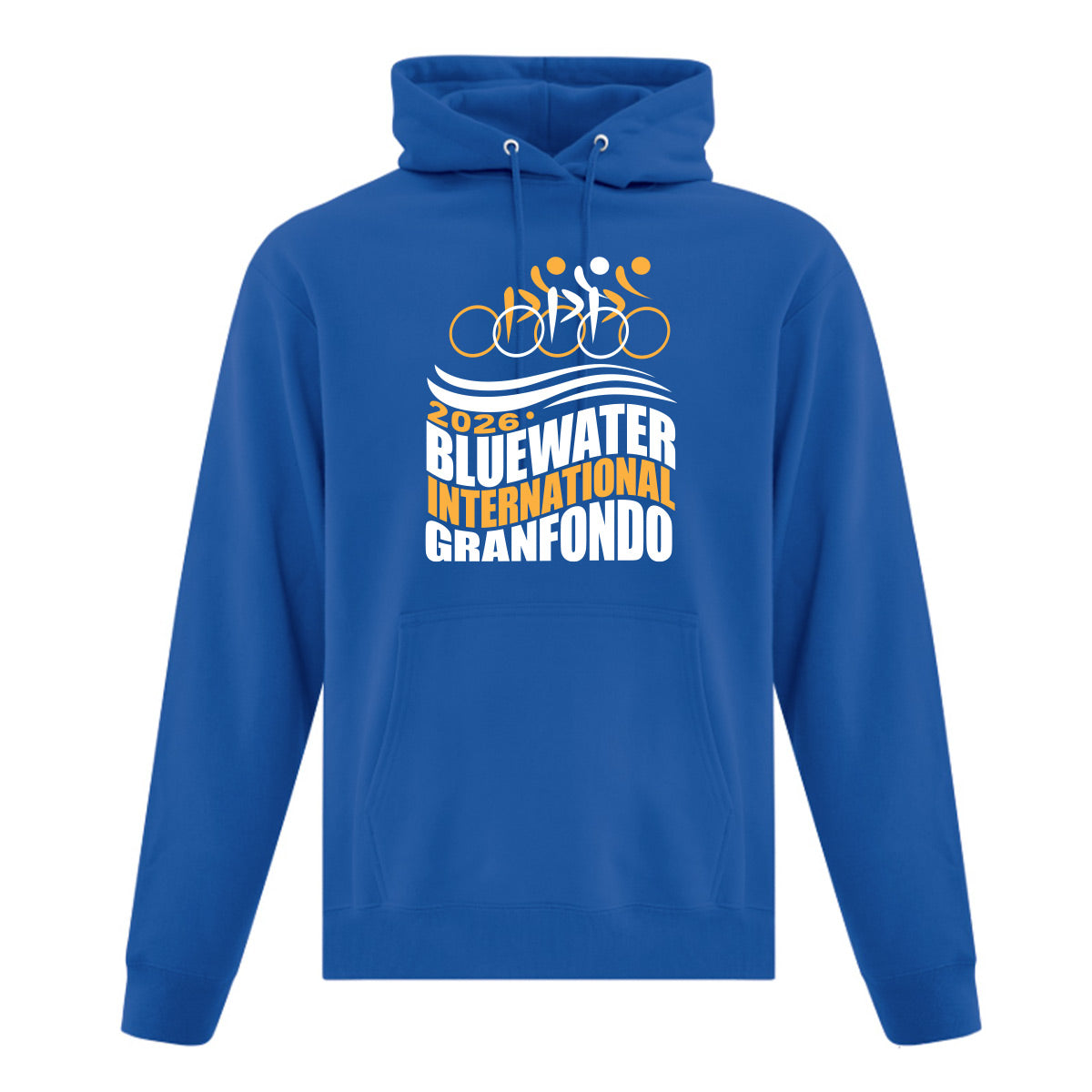 Bluewater Cycling Granfondo Adult Fleece Hooded Sweatshirt
