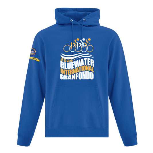 Bluewater Cycling Granfondo Adult Fleece Hooded Sweatshirt