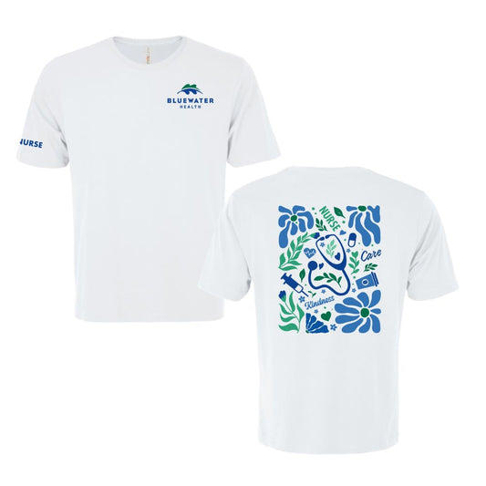 Bluewater Health Adult Nurse Appreciation Eurospun® Ring Spun Tee