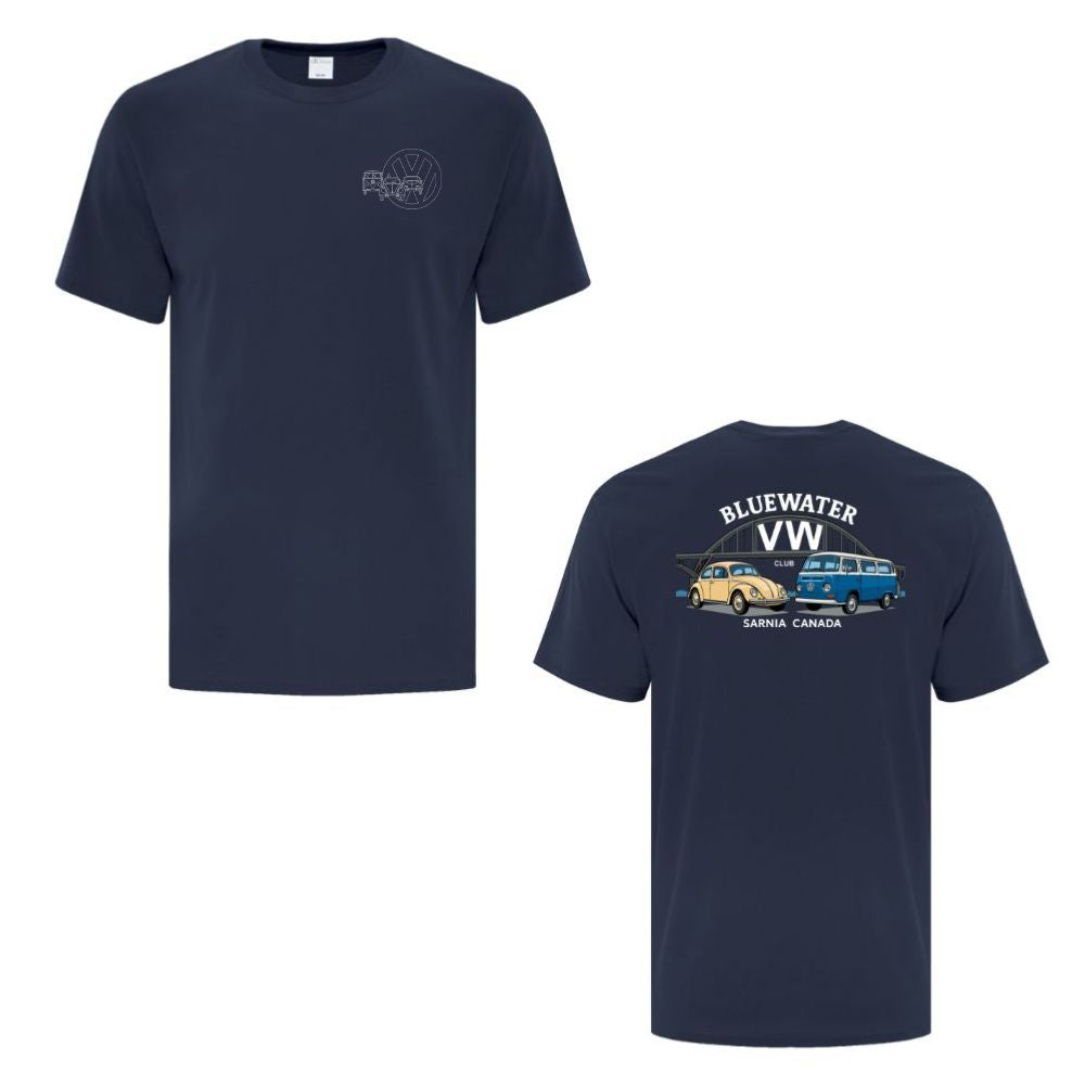 Bluewater Volkswagen Club Adult Cotton T-Shirt
