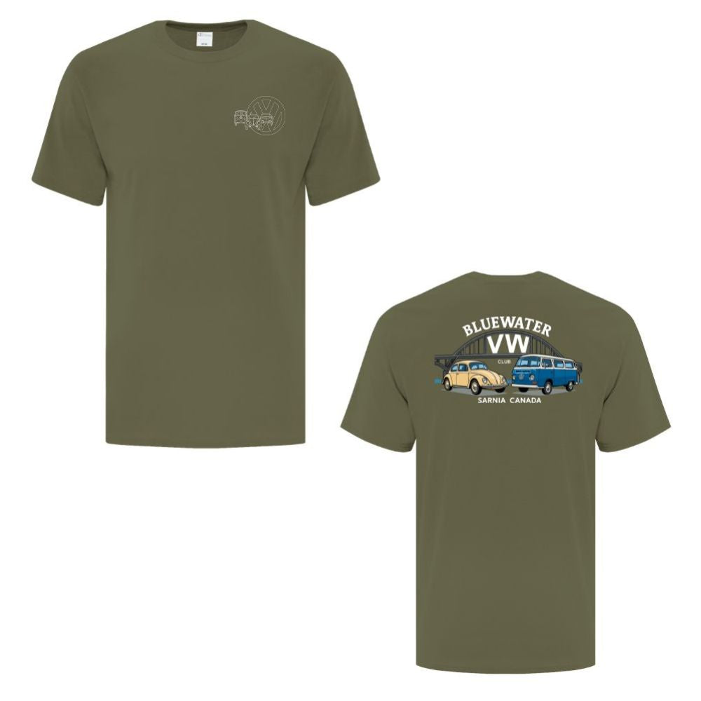 Bluewater Volkswagen Club Adult Cotton T-Shirt