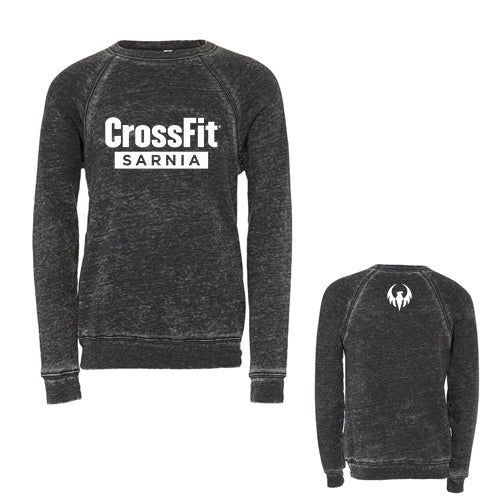 Phoenix Crossfit Adult Bella + Canvas Sponge Fleece Raglan Crewneck Sweatshirt