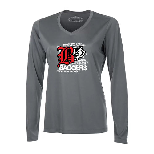 Bridgeview Ladies' Pro Team Long Sleeve V-Neck T-Shirt