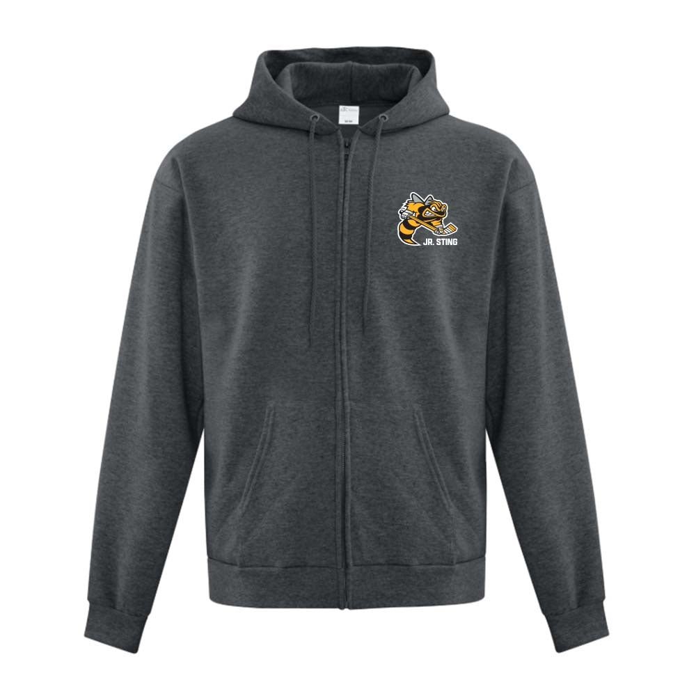 Sarnia Jr Sting Adult Fleece Full Zip Hooded Sweatshirt
