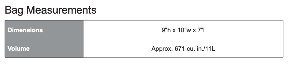 Unisex Sizing Chart