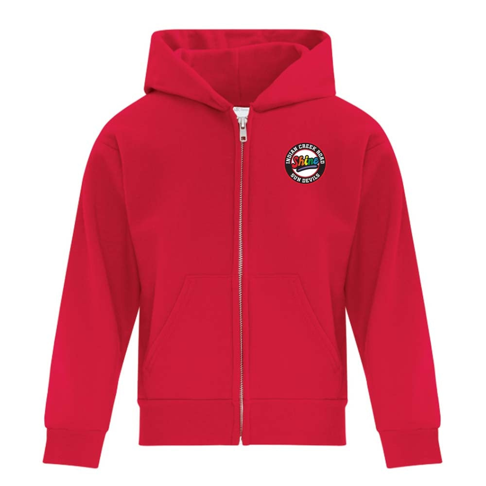 Indian Creek Road Youth Fleece Full Zip Hooded Sweatshirt