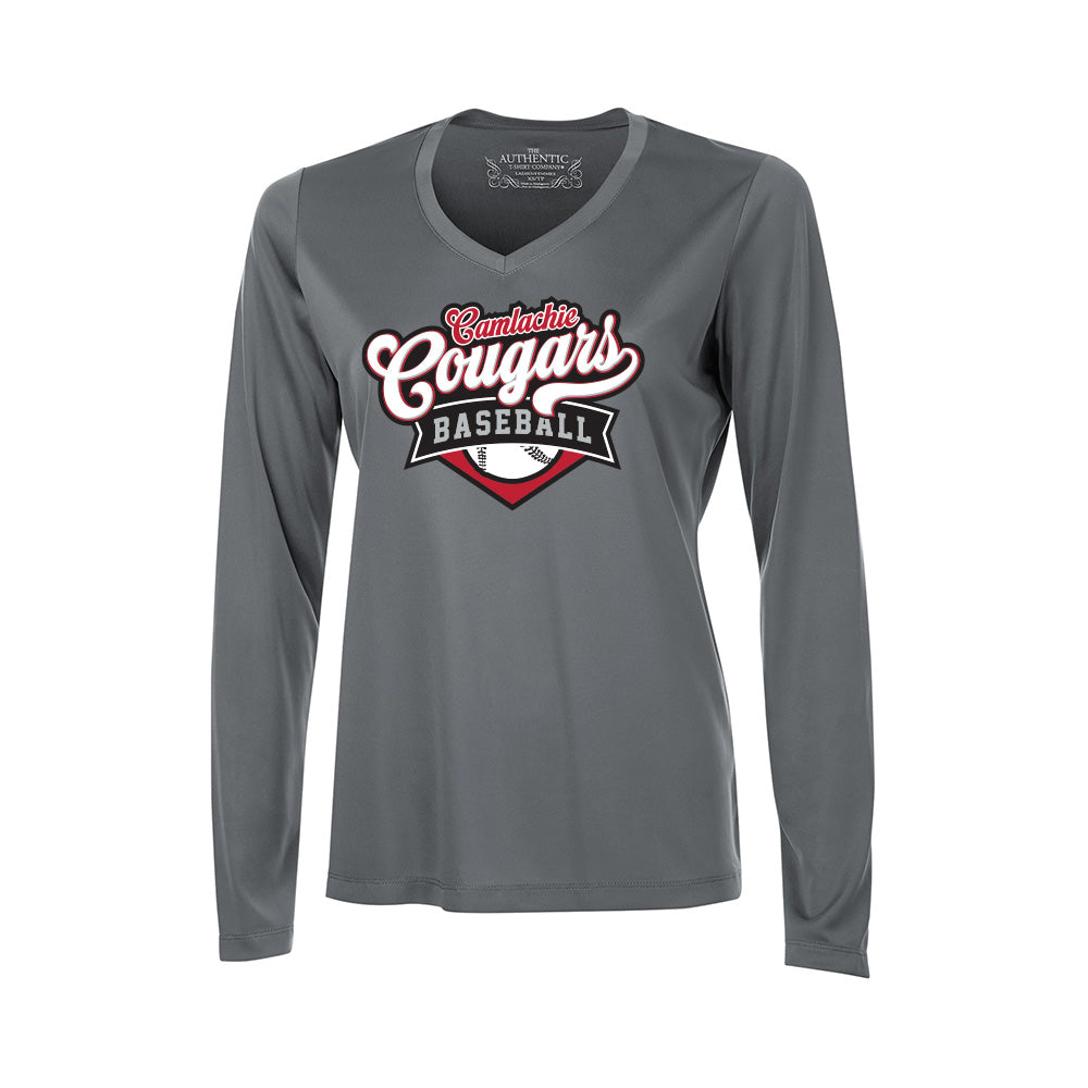 Camlachie Cougars Ladies' Pro Team Long Sleeve V-Neck