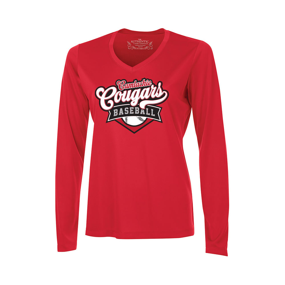 Camlachie Cougars Ladies' Pro Team Long Sleeve V-Neck