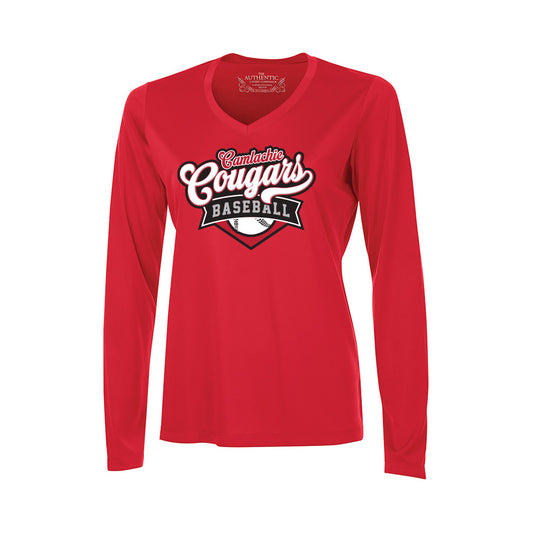 Camlachie Cougars Ladies' Pro Team Long Sleeve V-Neck