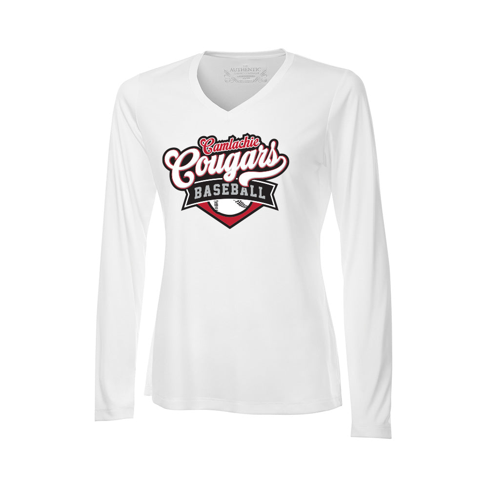 Camlachie Cougars Ladies' Pro Team Long Sleeve V-Neck