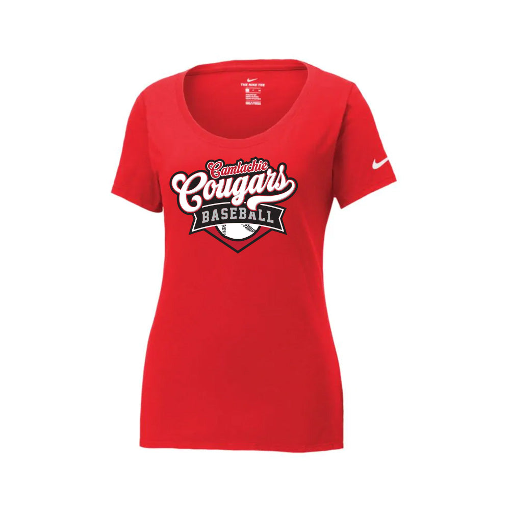 Camlachie Cougars Ladies' Nike Dri-FIT Cotton/Poly Scoop Neck Tee