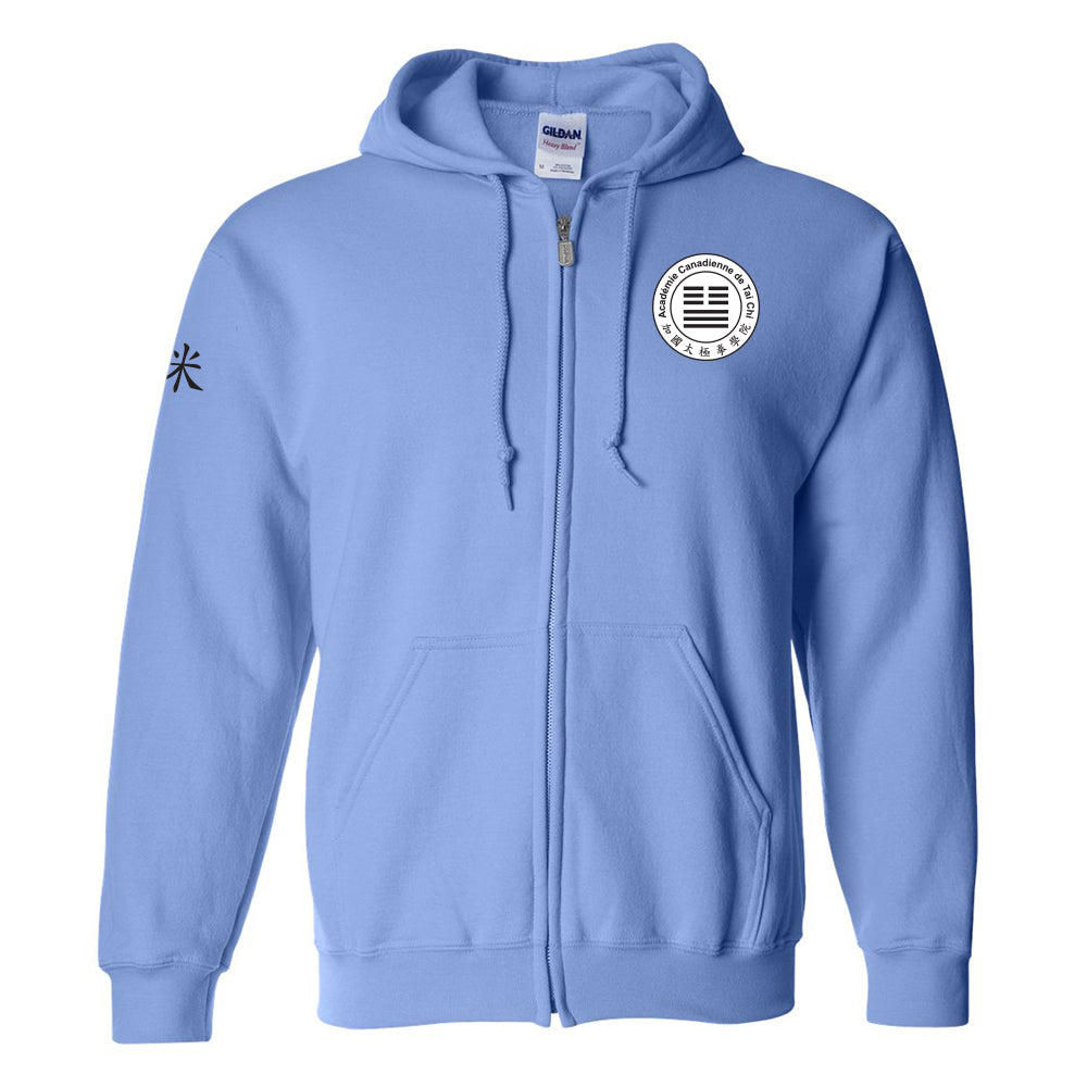 Canadian Tai Chi 20th Anniversary Adult Full-Zip Hooded Sweatshirt (French)