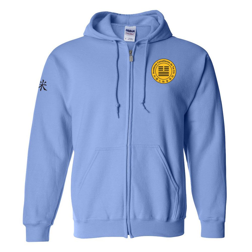 Canadian Tai Chi 20th Anniversary Adult Full-Zip Hooded Sweatshirt (French)