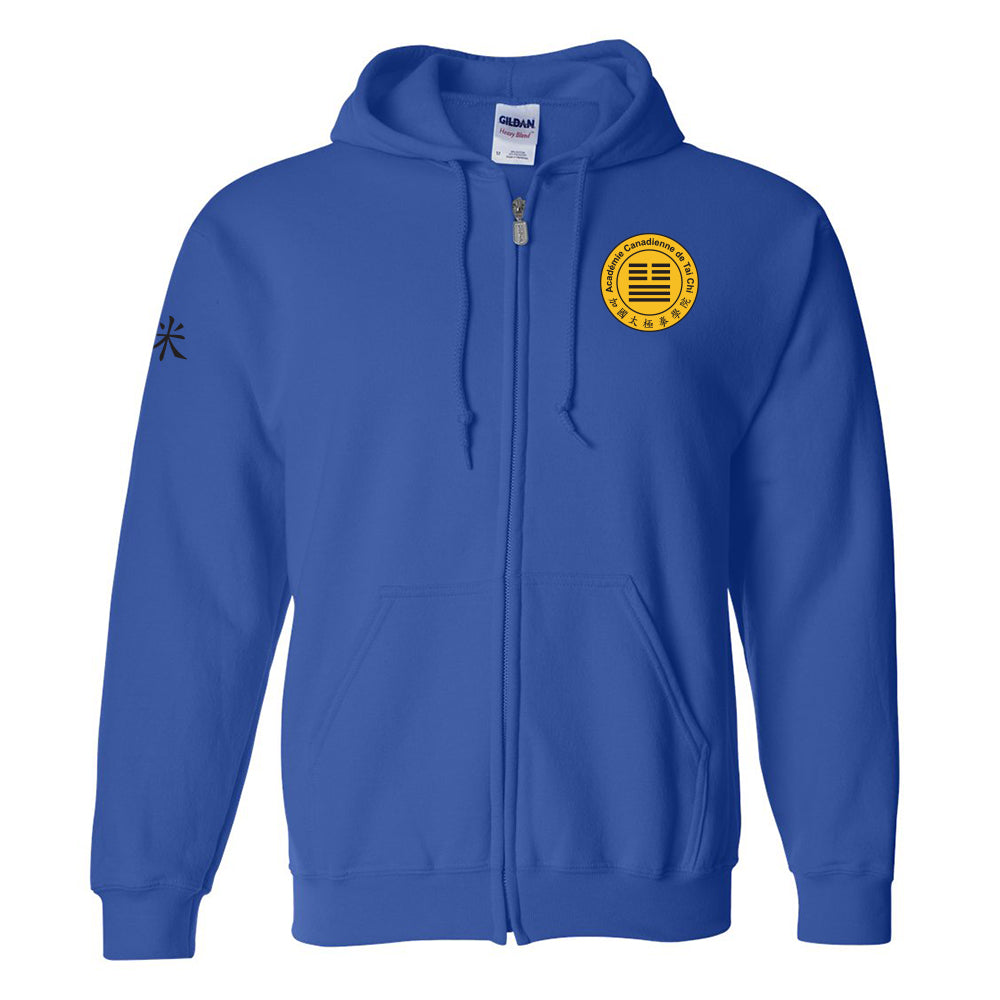 Canadian Tai Chi 20th Anniversary Adult Full-Zip Hooded Sweatshirt (French)