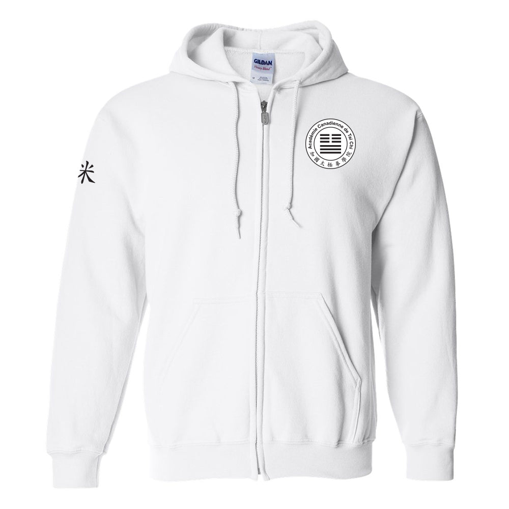 Canadian Tai Chi 20th Anniversary Adult Full-Zip Hooded Sweatshirt (French)