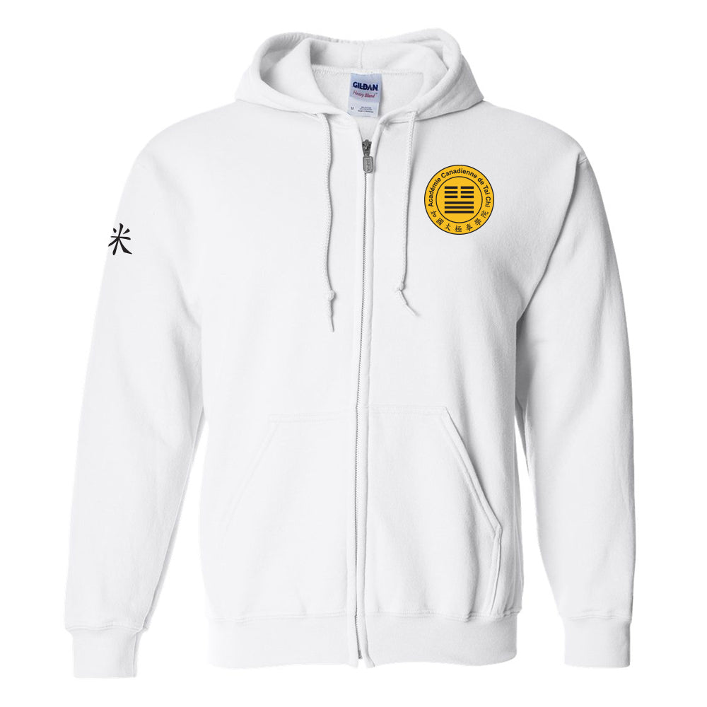 Canadian Tai Chi 20th Anniversary Adult Full-Zip Hooded Sweatshirt (French)