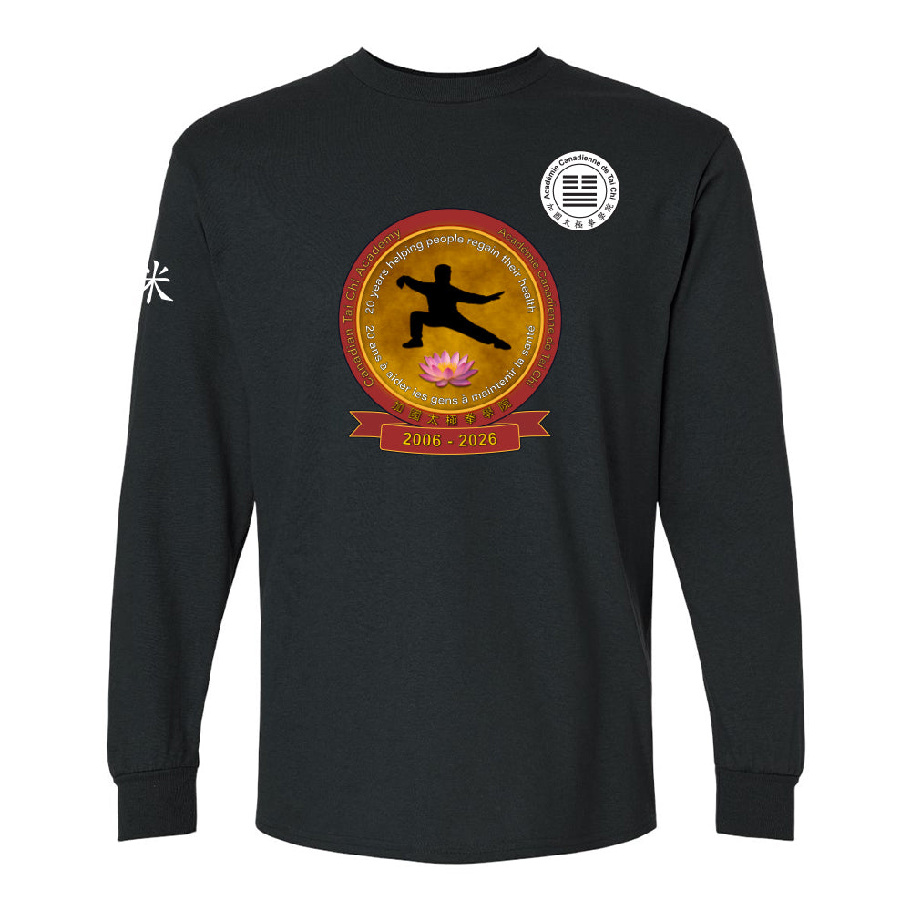 Canadian Tai Chi 20th Anniversary Adult Cotton Long Sleeve (French)