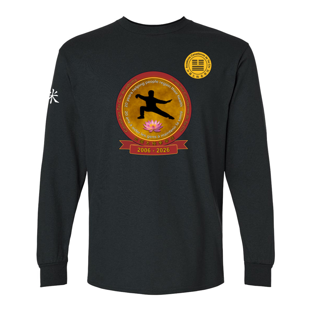 Canadian Tai Chi 20th Anniversary Adult Cotton Long Sleeve (French)