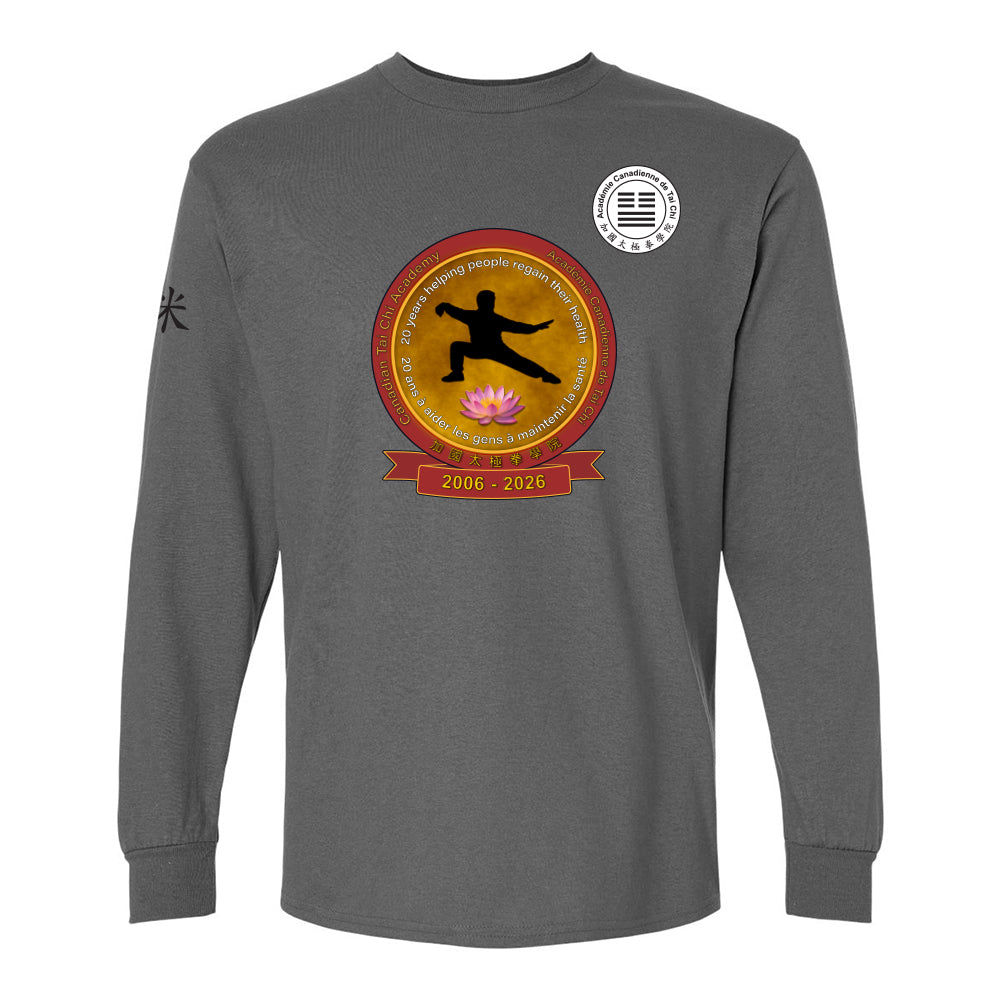 Canadian Tai Chi 20th Anniversary Adult Cotton Long Sleeve (French)