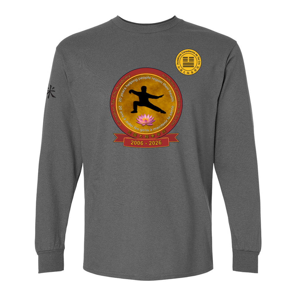 Canadian Tai Chi 20th Anniversary Adult Cotton Long Sleeve (French)