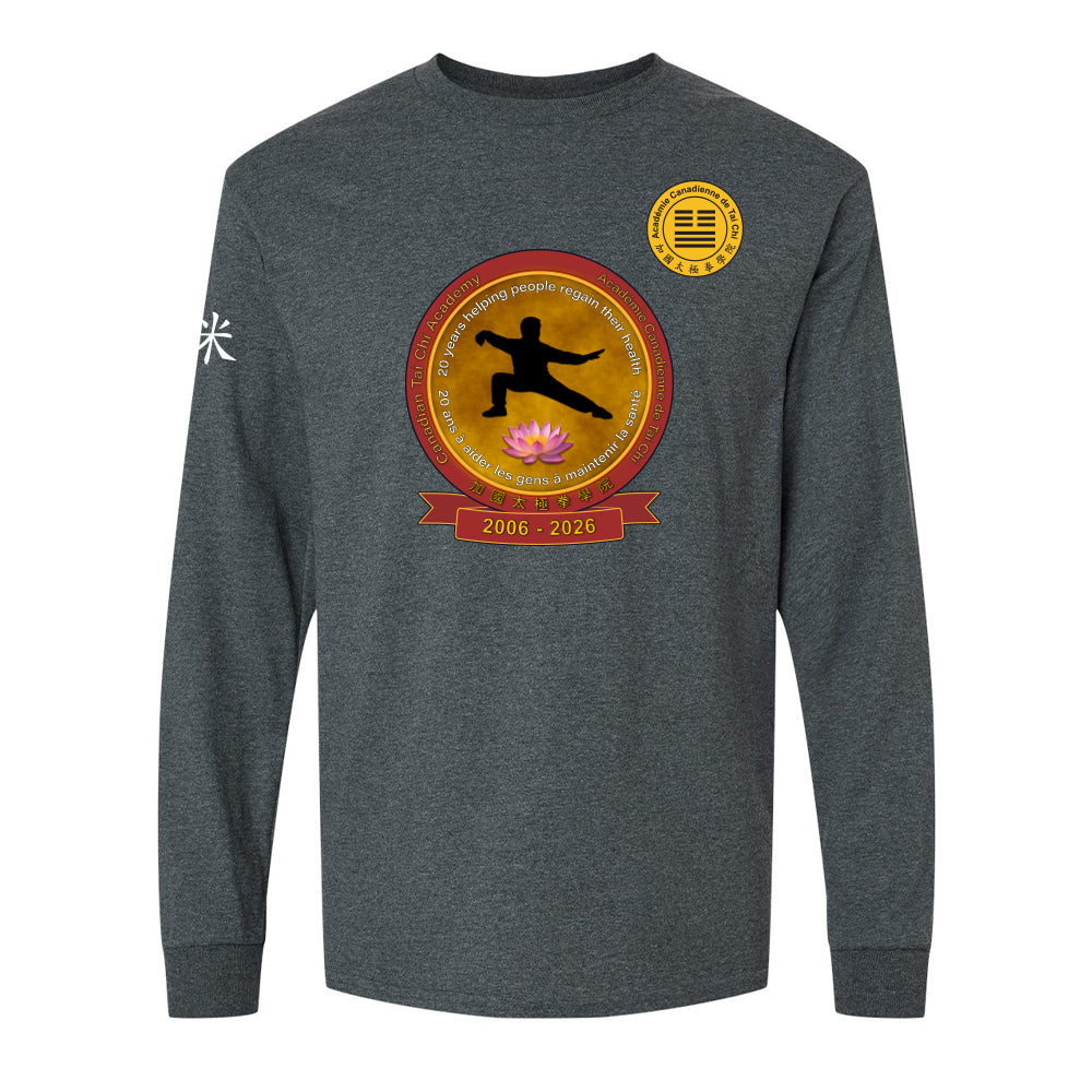Canadian Tai Chi 20th Anniversary Adult Cotton Long Sleeve (French)