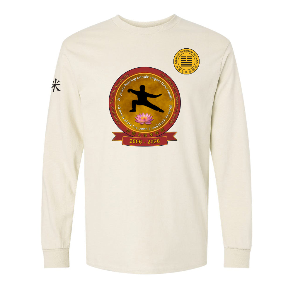 Canadian Tai Chi 20th Anniversary Adult Cotton Long Sleeve (French)