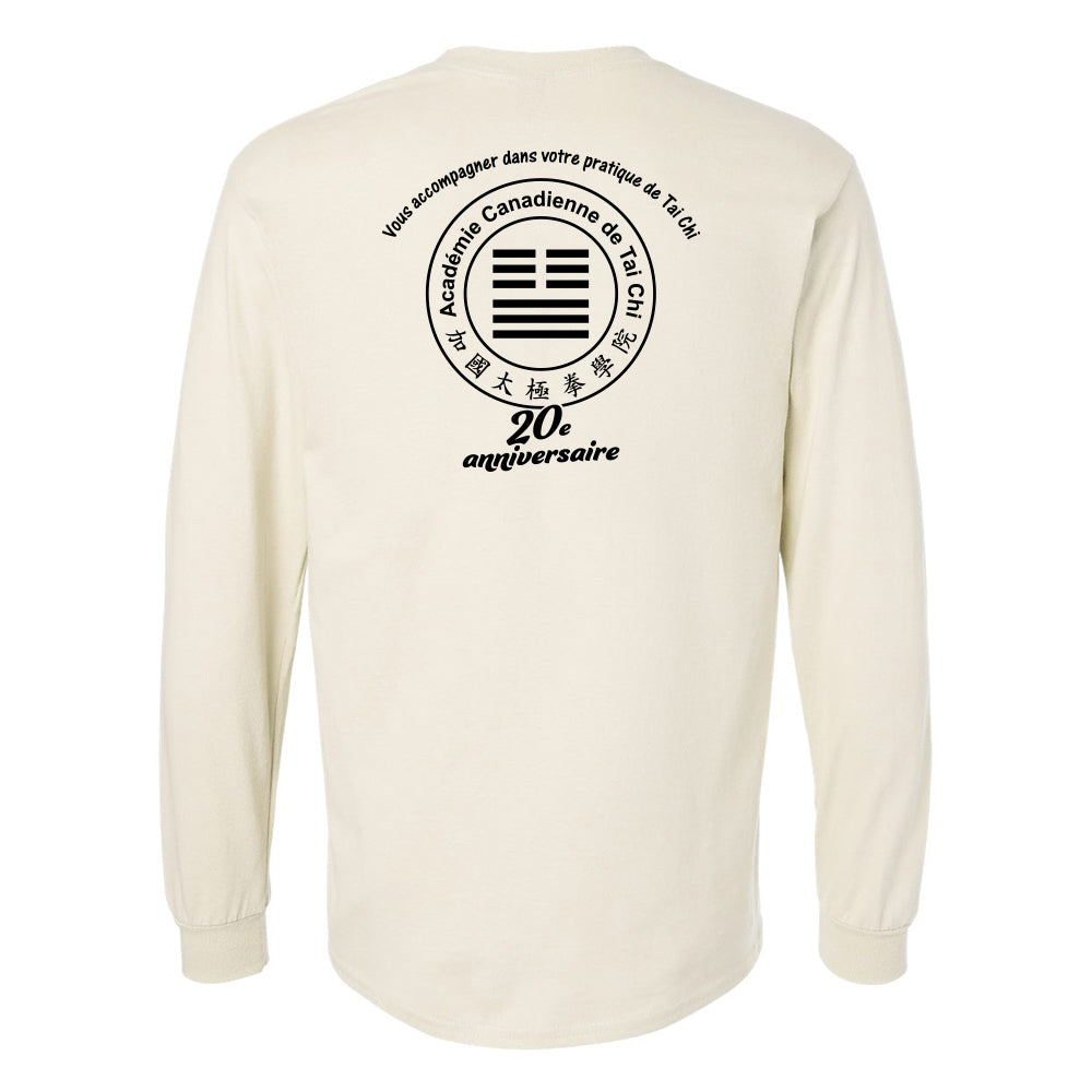 Canadian Tai Chi 20th Anniversary Adult Cotton Long Sleeve (French)