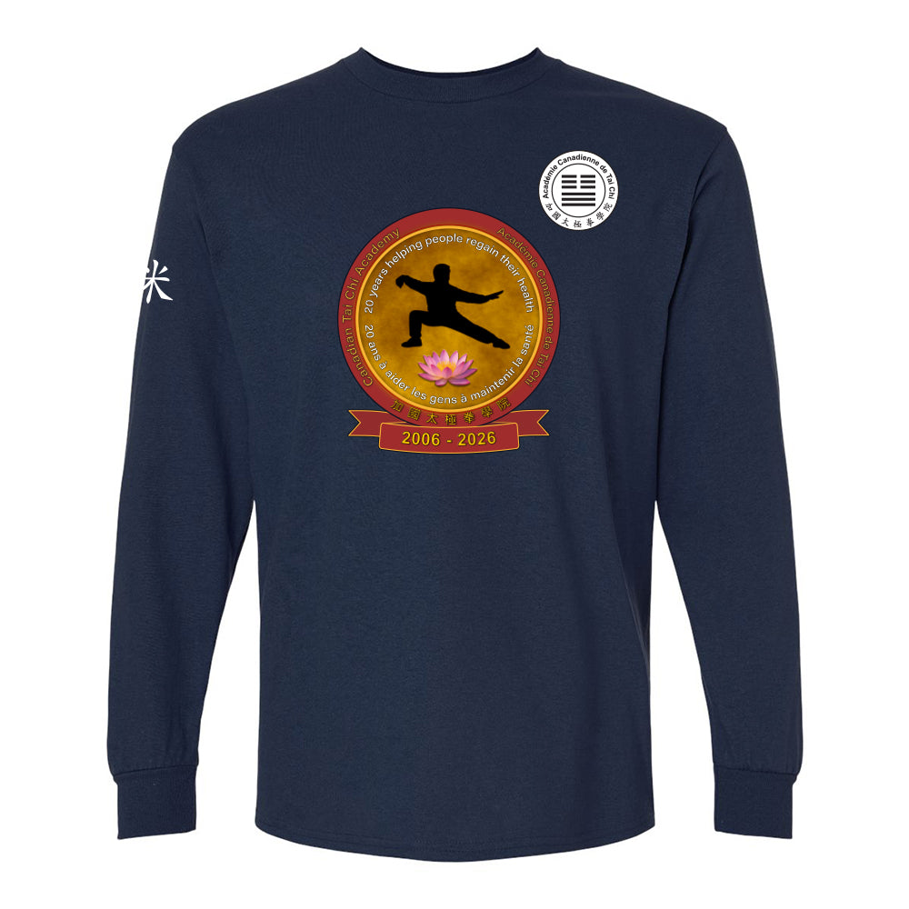 Canadian Tai Chi 20th Anniversary Adult Cotton Long Sleeve (French)