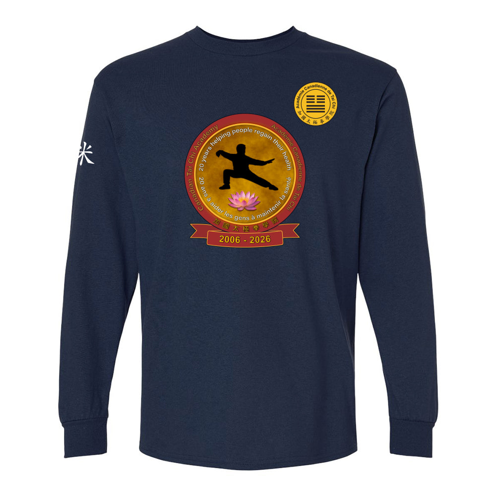 Canadian Tai Chi 20th Anniversary Adult Cotton Long Sleeve (French)
