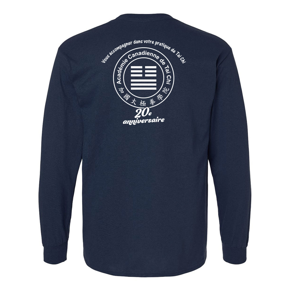 Canadian Tai Chi 20th Anniversary Adult Cotton Long Sleeve (French)