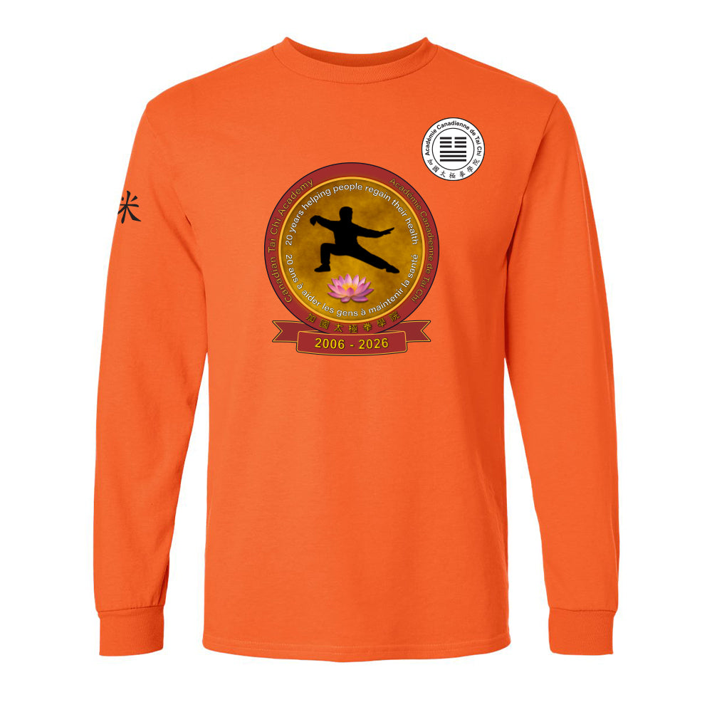 Canadian Tai Chi 20th Anniversary Adult Cotton Long Sleeve (French)