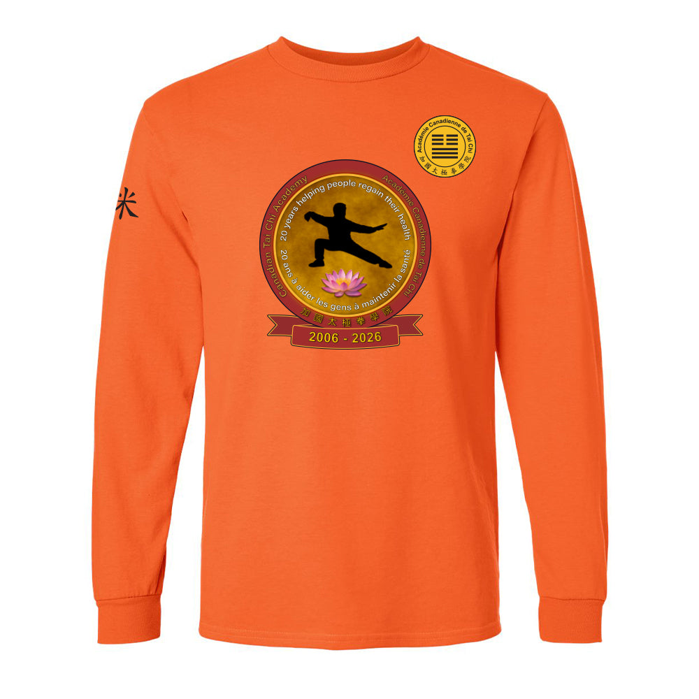 Canadian Tai Chi 20th Anniversary Adult Cotton Long Sleeve (French)