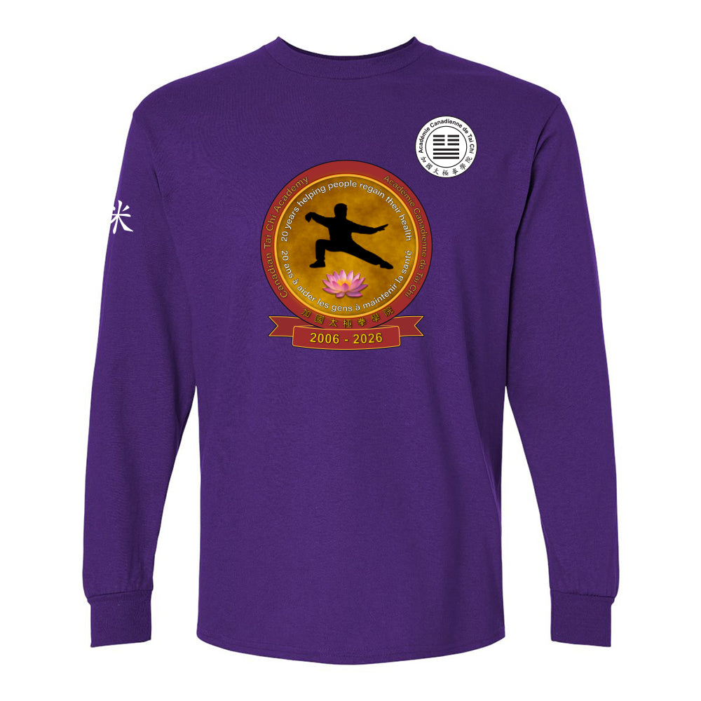 Canadian Tai Chi 20th Anniversary Adult Cotton Long Sleeve (French)