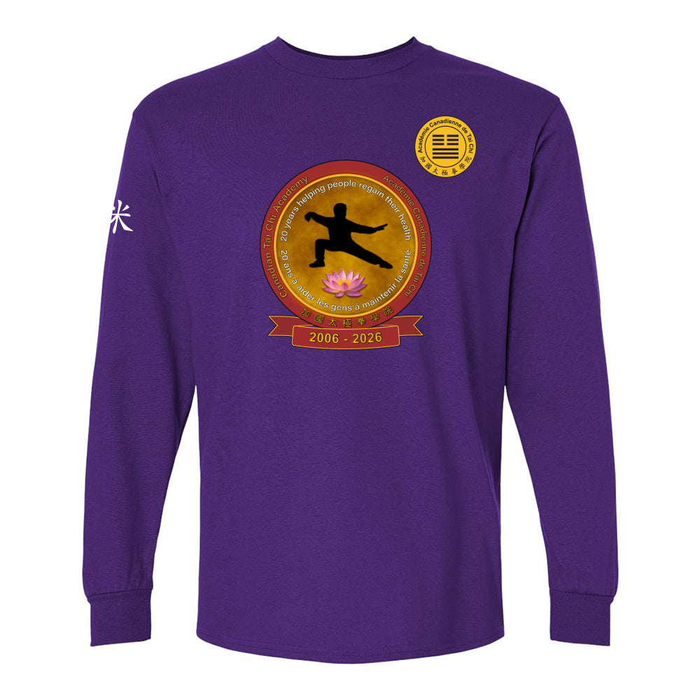 Canadian Tai Chi 20th Anniversary Adult Cotton Long Sleeve (French)