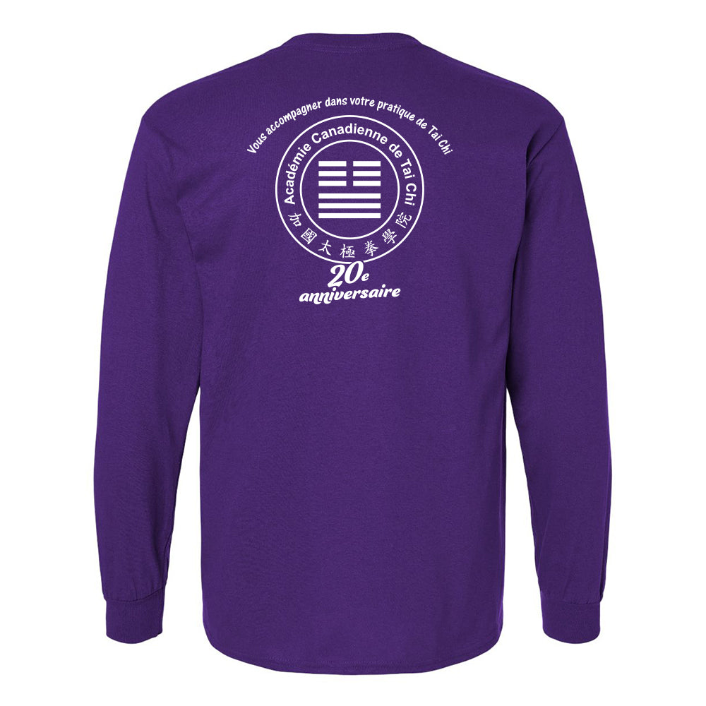 Canadian Tai Chi 20th Anniversary Adult Cotton Long Sleeve (French)