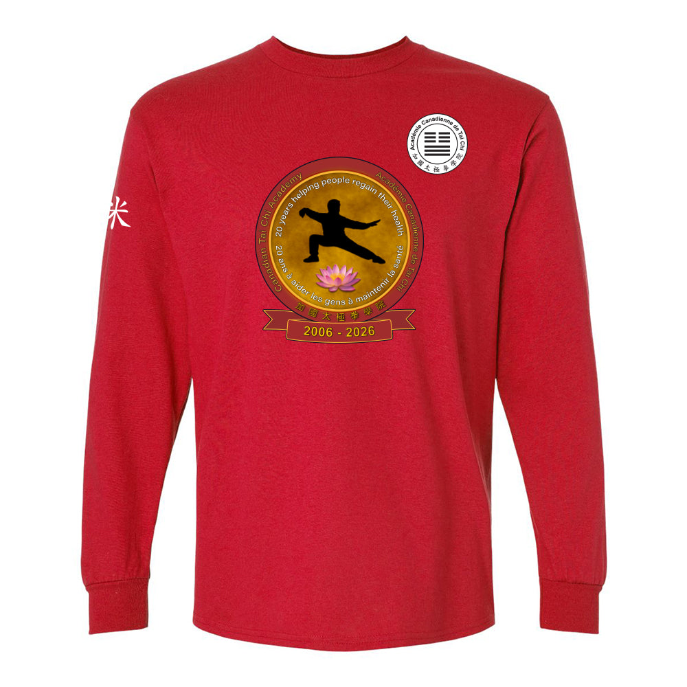 Canadian Tai Chi 20th Anniversary Adult Cotton Long Sleeve (French)