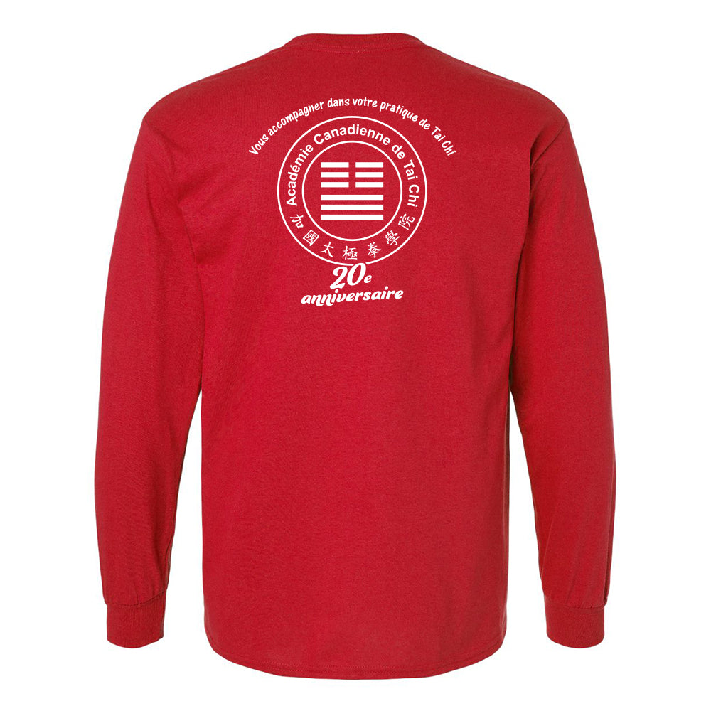 Canadian Tai Chi 20th Anniversary Adult Cotton Long Sleeve (French)